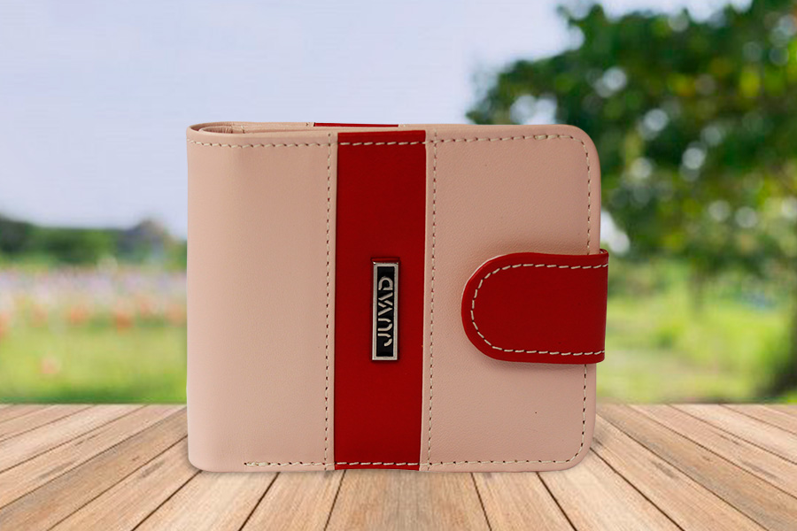 Billetera Monedero Cuero Baker Rosado