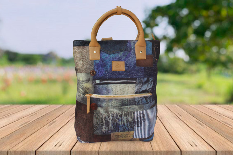 Mochila/Bolso Portalaptop Vintage Denim